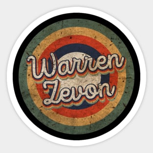 Warren Name Personalized Zevon Vintage Retro 60s 70s Birthday Gift Sticker